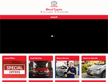 Tablet Screenshot of bloodtoyota.com.au